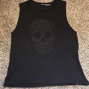 Skull Muscle Tank NWOT
